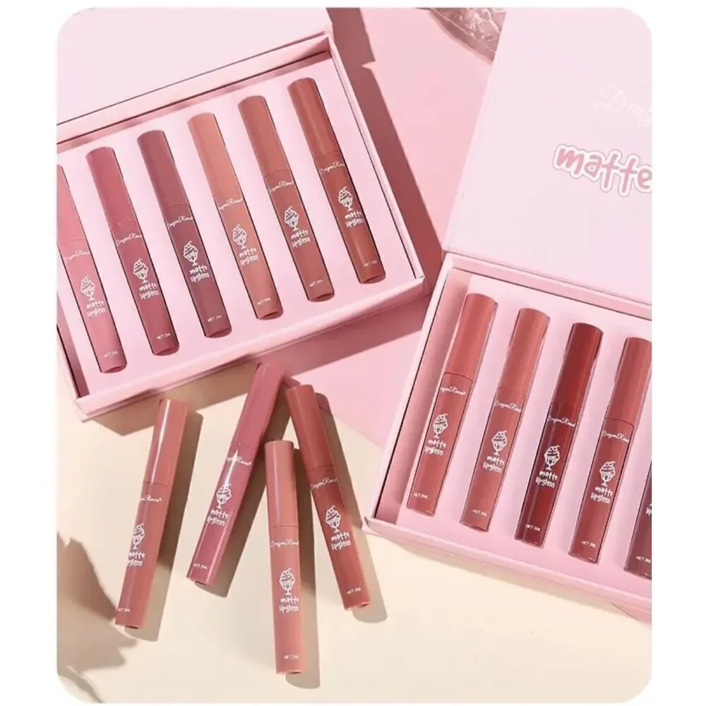 NWT in Box 12 Super Long Lasting 24hr Matte lipgloss 2 Boxes 6 lip gloss each